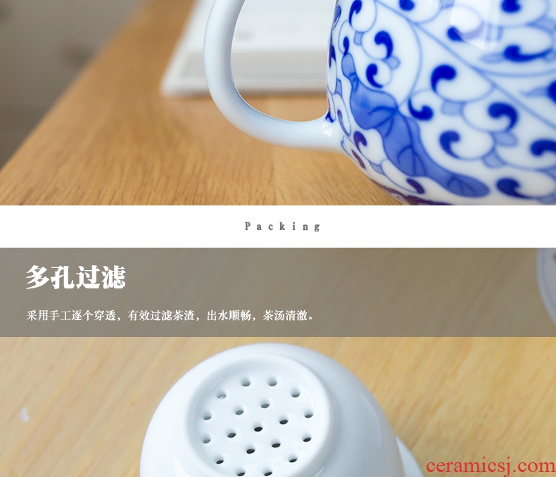 Thyme kung fu tang ceramics terms filter cup office ultimately responds a cup of contracted household porcelain cup with cover couples