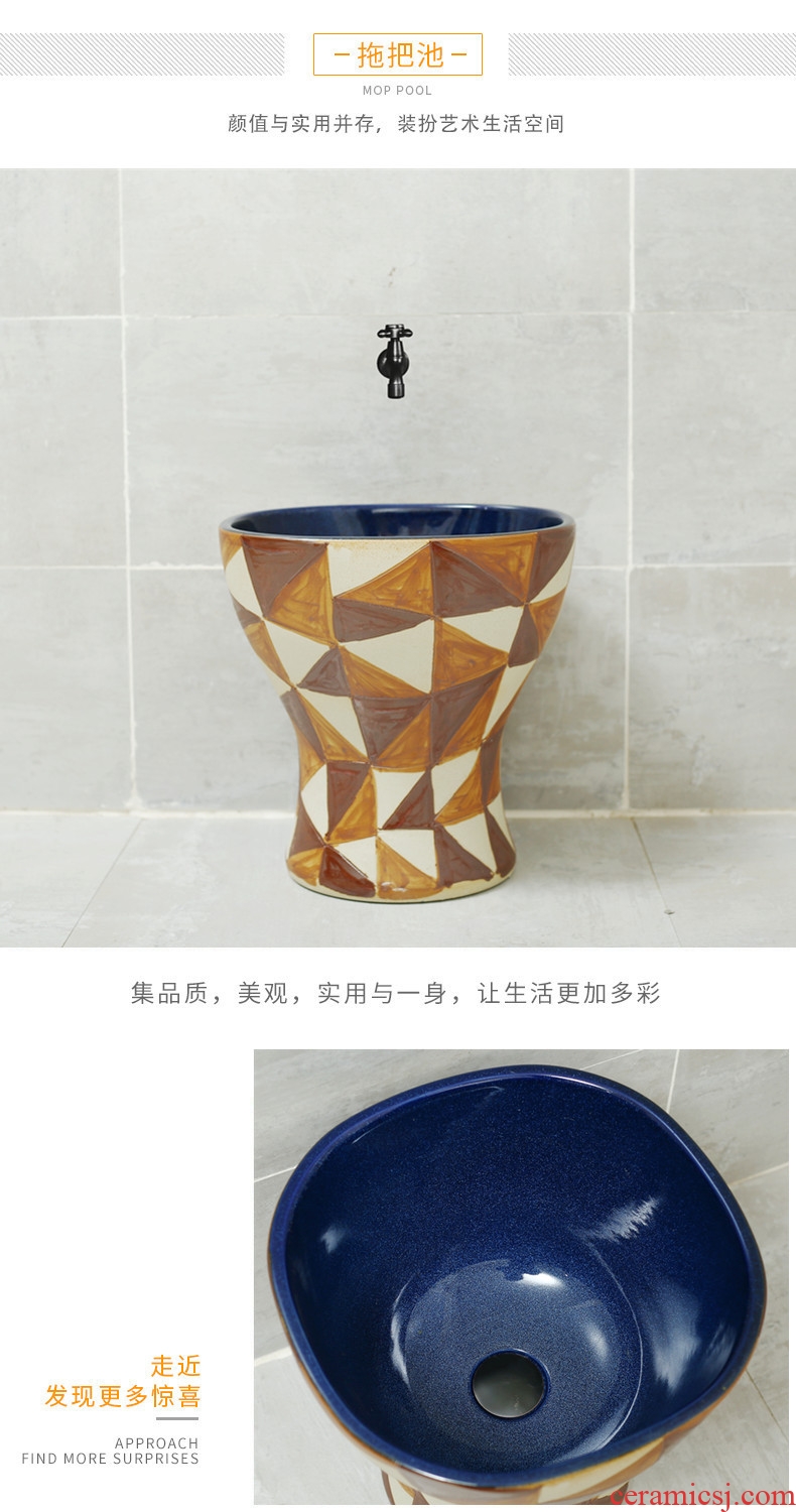 Toilet ceramic POTS european-style restoring ancient ways round the sink large household outdoor lavatory thickening on stage