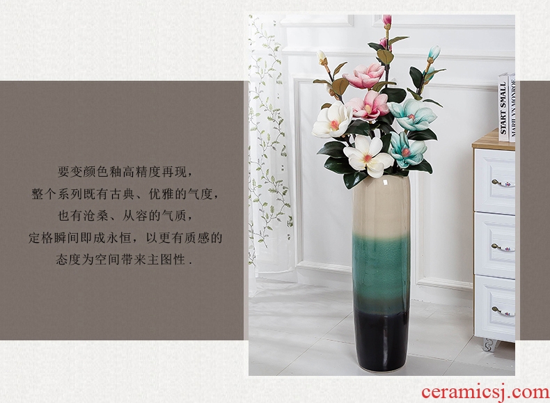 The Qing qianlong vase of blue and white porcelain of jingdezhen ceramics furnishing articles flower arranging new Chinese style living room decoration craft gifts - 585798331157
