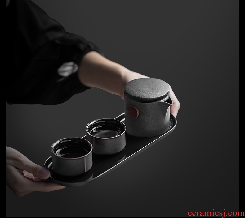 Evan ceramic kung fu tea sets the teapot teacup contracted office dry terms plate of a complete set of small Japanese ceramics
