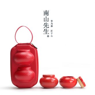 Mr Nan shan lanterns caddy fixings ceramic household mini storage sealed storage jars of moistureproof travel tea warehouse
