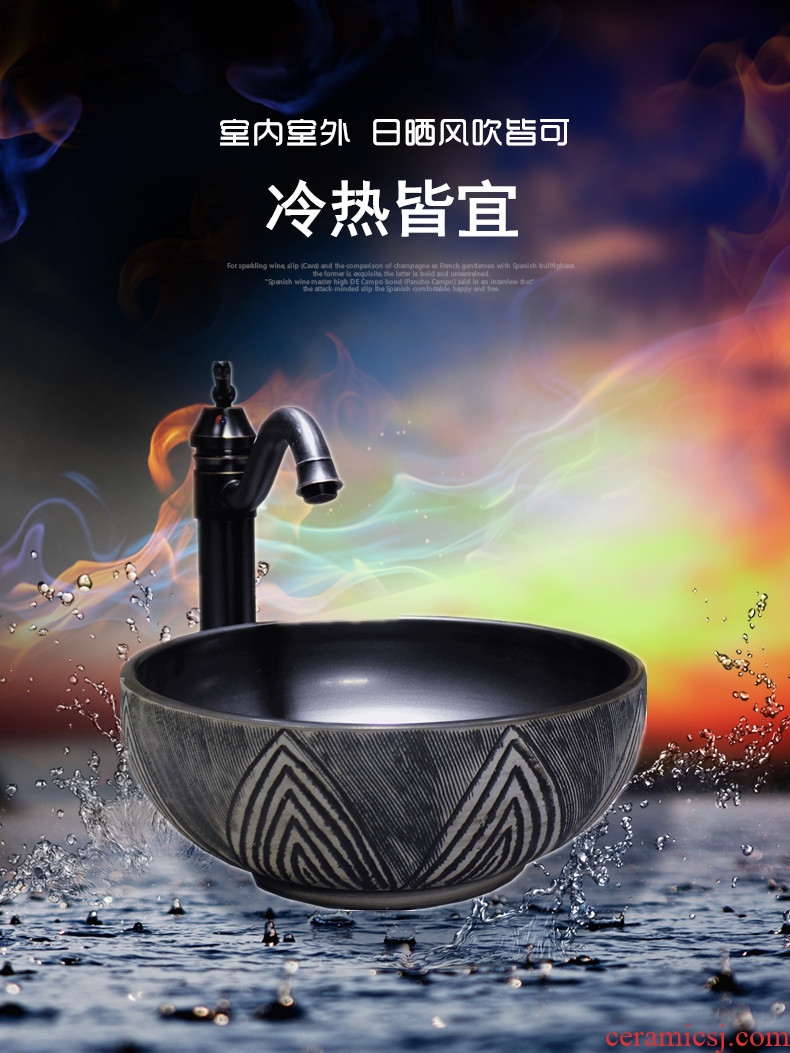 Restoring ancient ways of song dynasty size on the ceramic basin toilet lavabo creative arts basin household basin 35 cm