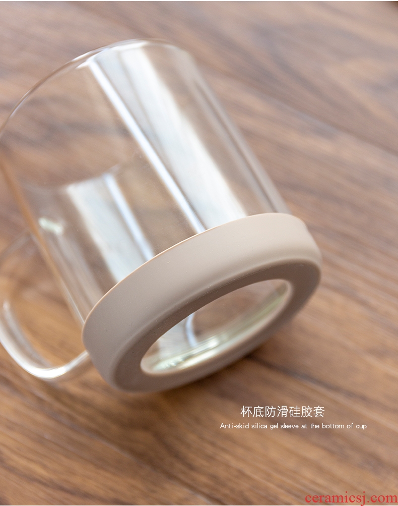 Glass ceramic filter tea cup with lid office keller household ultimately responds kongfu tea cups water