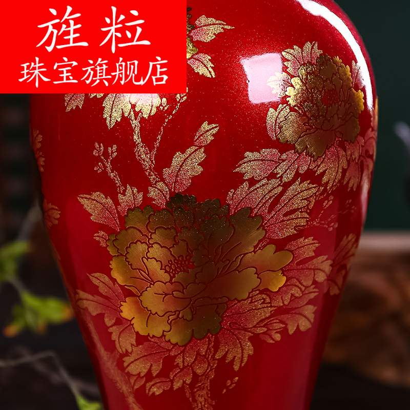 Continuous furnishing articles sitting room adornment grain of jingdezhen ceramics vase flower arranging flower vase knot wedding table
