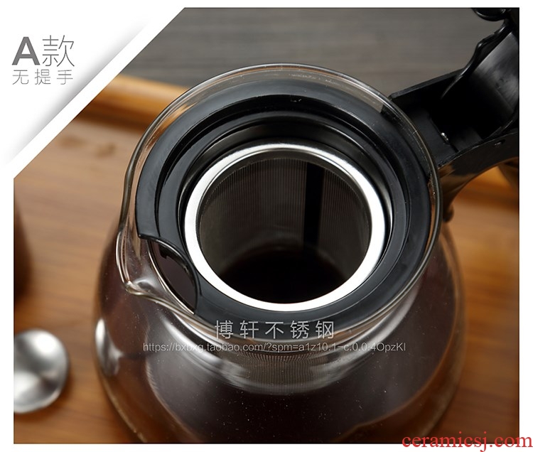 F the teapot stainless steel screen) device ceramic glass teapot tea pot of tea filter tank filter medium