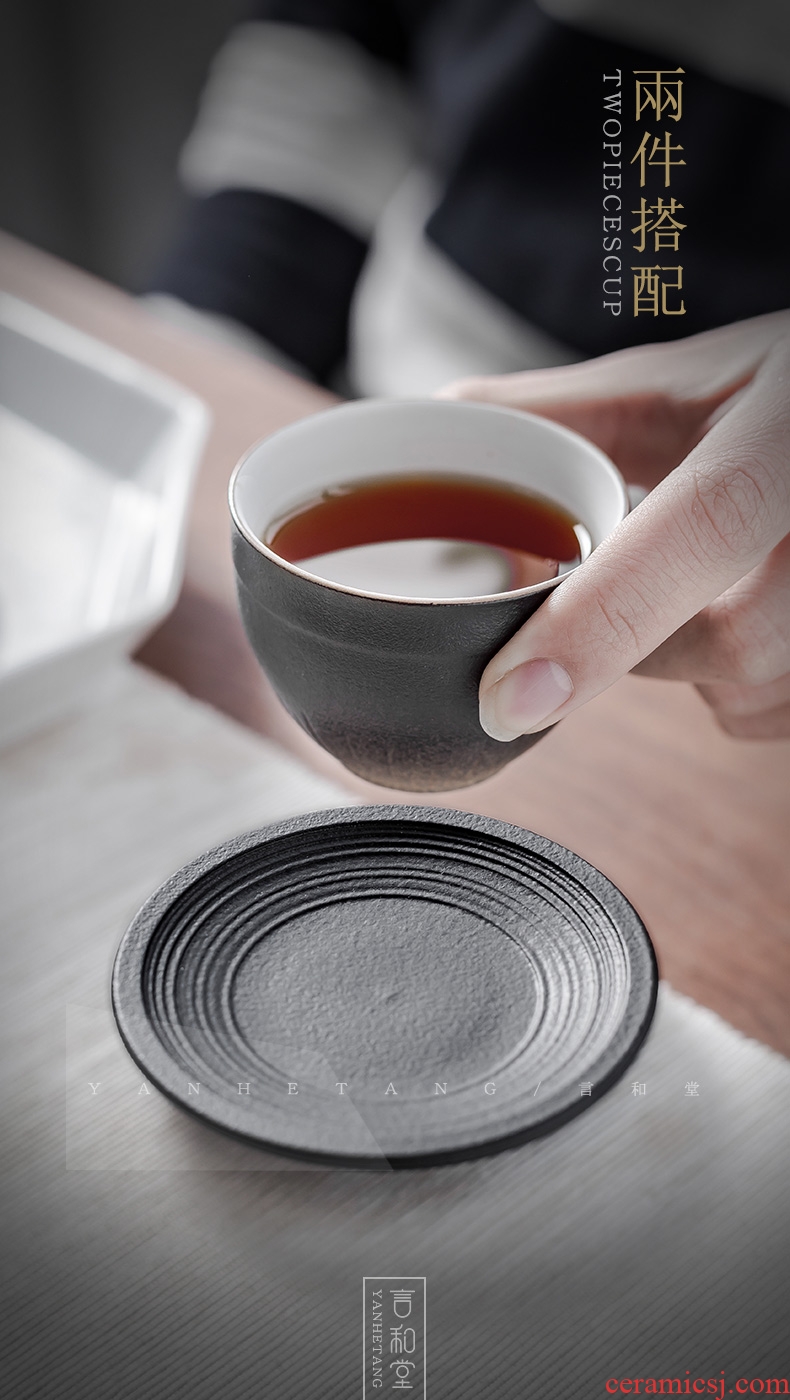 Tianyu and hall taste a cup of tea taking master cup kung fu tea cups a single Japanese household ceramic cups of tea light