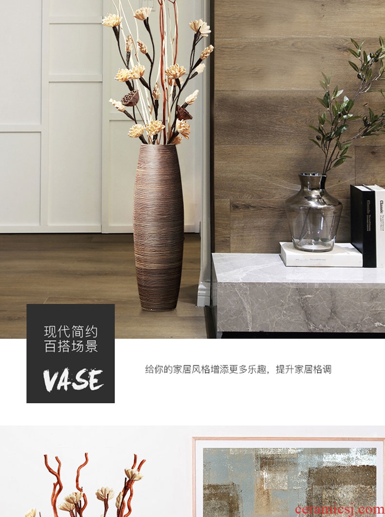 Jingdezhen new Chinese be born a large vase decoration to the hotel restaurant furnishing articles ceramic flower, flower simulation flower art - 600118891644
