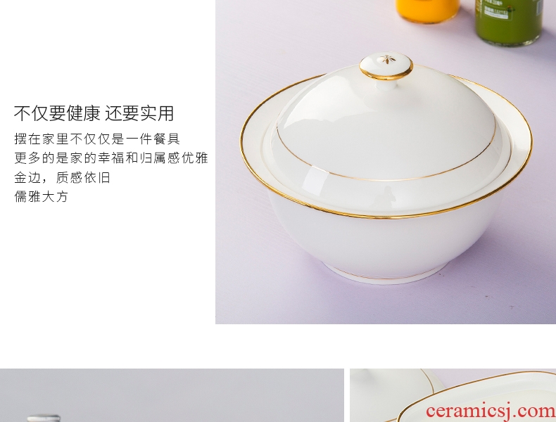 Square with cover product pan European Jin Bianyuan jingdezhen special - shaped ceramic household large ipads porcelain soup pot