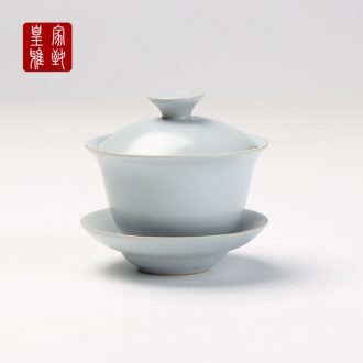 Royal refined your up tureen tea cup open piece of kung fu tea set three cups to cup large bowl ceramic package
