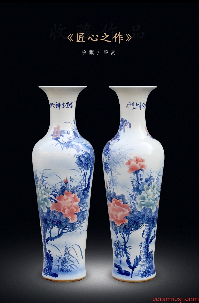 Contracted and modern new Chinese pottery vase home furnishing articles hotel club house sitting room porch flower arrangement - 586485215973