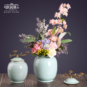 The New Chinese vase living room table wine TV ark, furnishing articles European creative ceramic flower arranging flower decorations