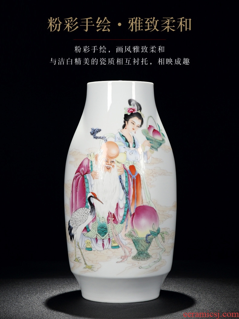 Chinese style restoring ancient ways of large vases, ceramic furnishing articles pottery sitting room hotel decoration flower arranging dried flowers thick ceramic bottle - 598477577785