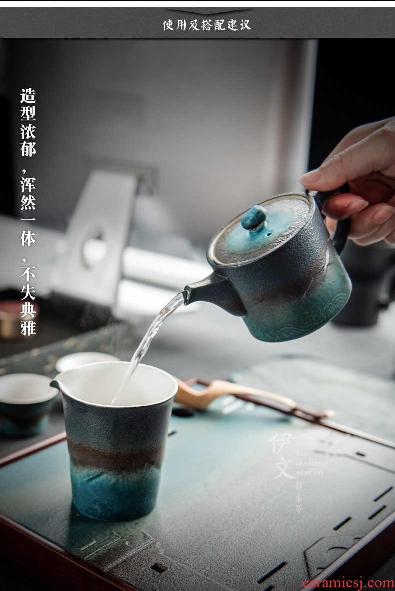 Evan ceramic teapot household Japanese tea kettle kung fu tea tea straight small single pot of tea
