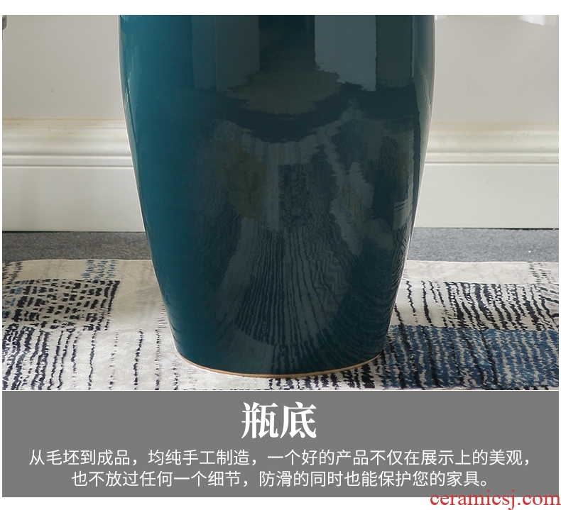 Jingdezhen new Chinese style of large vases, furnishing articles sitting room hotel villa clubhouse decorations ceramics large floral outraged - 600317618219