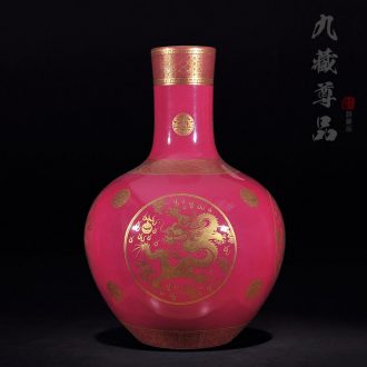 Jingdezhen ceramics antique hand - made to the see colour red dragon tree craft jewelry contracted and fashionable sitting room furnishing articles