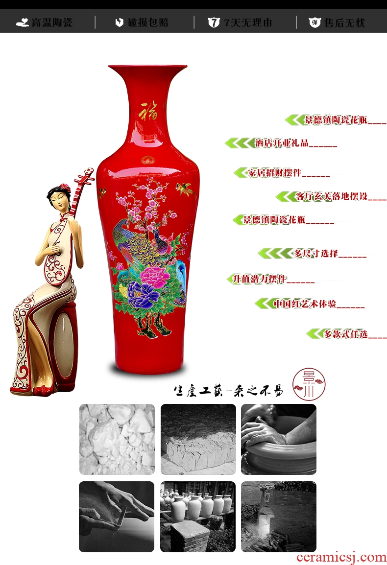 YOU brother ceramic up vase Chinese penjing large flower arranging hydroponic flower implement - 528950444799 household porcelain decorations arts and crafts