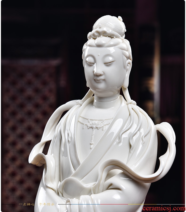 Bm dehua ceramic Buddha crafts home furnishing articles auspicious Lin manually signed dripping guanyin perhaps - 022