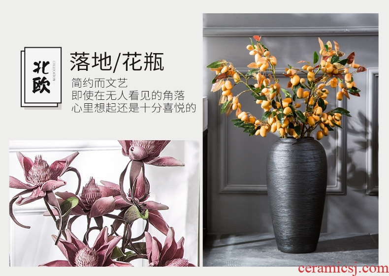 Jingdezhen art large vases, TV ark, dried flower adornment furnishing articles sitting room be born Chinese flower arranging ceramic creative - 594907874803