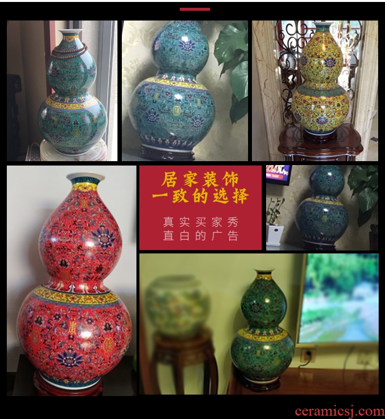 Murphy 's new classic ceramic big vase Chinese sitting room porch receive tank decoration dry flower arranging flowers, flower art furnishing articles - 581142585488