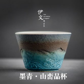 Evan ceramic sample tea cup kung fu tea master cup single CPU individual cup of coarse pottery teacup small tea cups
