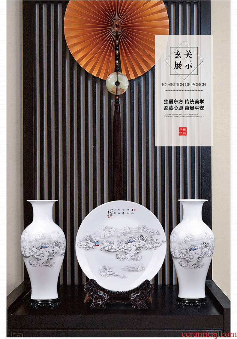 Jingdezhen ceramics 1 meter big vase landed the sitting room TV ark, porch furnishing articles furnishing articles household decorations - 576264995462