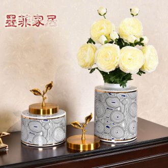 Murphy's new Chinese creative ceramic vase household desktop furnishing articles the sitting room porch receive a vase decoration storage tank