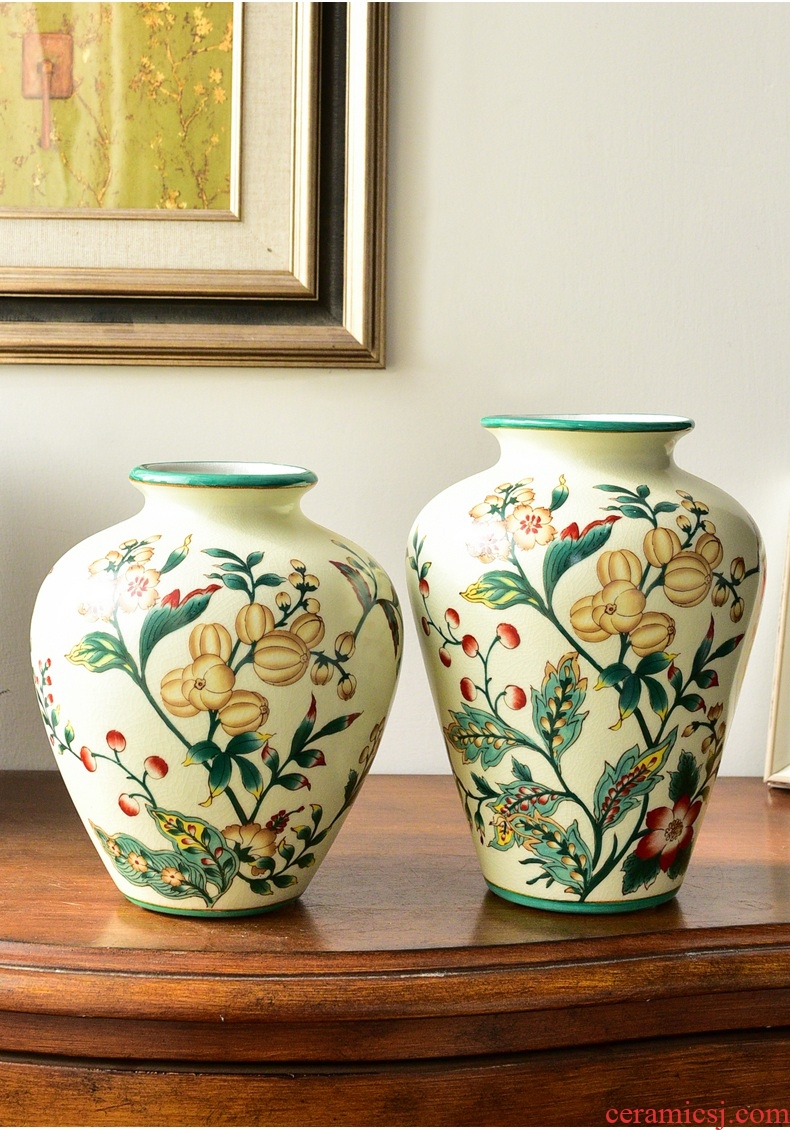 Murphy American rural household made ceramic vases, flower arranging is the sitting room porch decorate the table soft furnishing articles