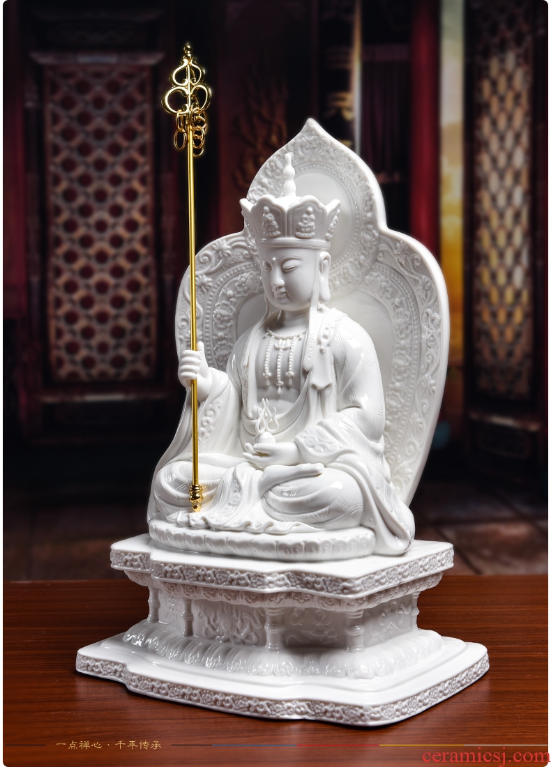 Bm ceramic Buddha god of wealth to that occupy the home furnishing articles 16 inches vajrasana perhaps earth treasure bodhisattva - 110 - a