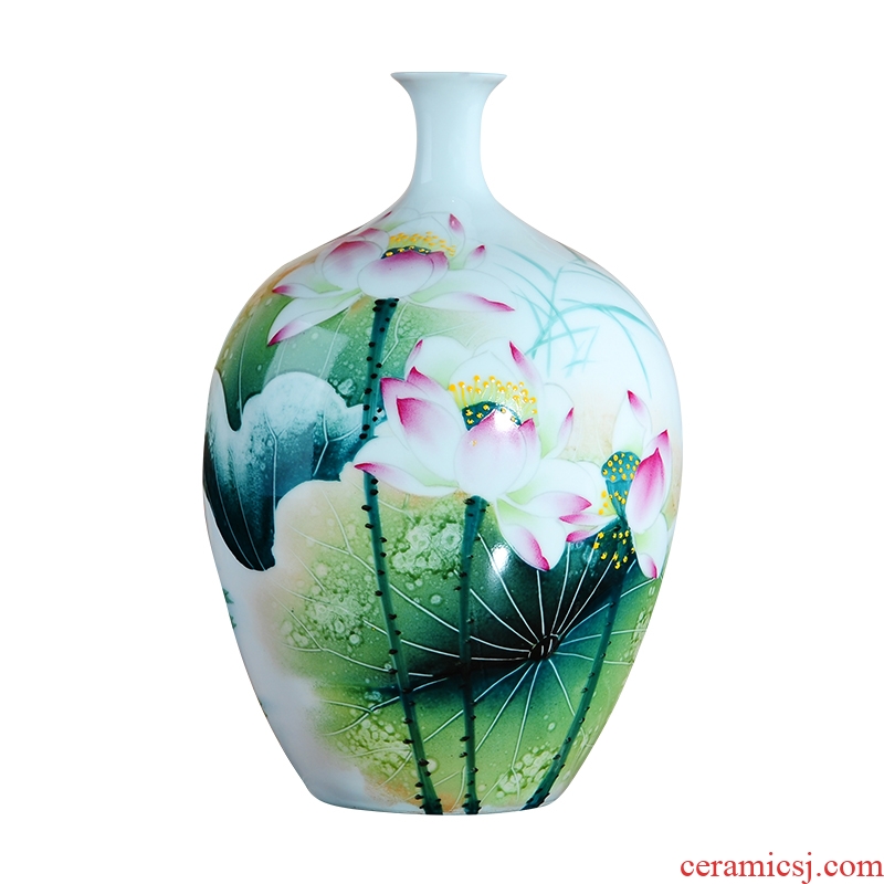 Jingdezhen ceramics furnishing articles household act the role ofing is tasted I and contracted famous masterpieces hand - made decorative vase in the living room