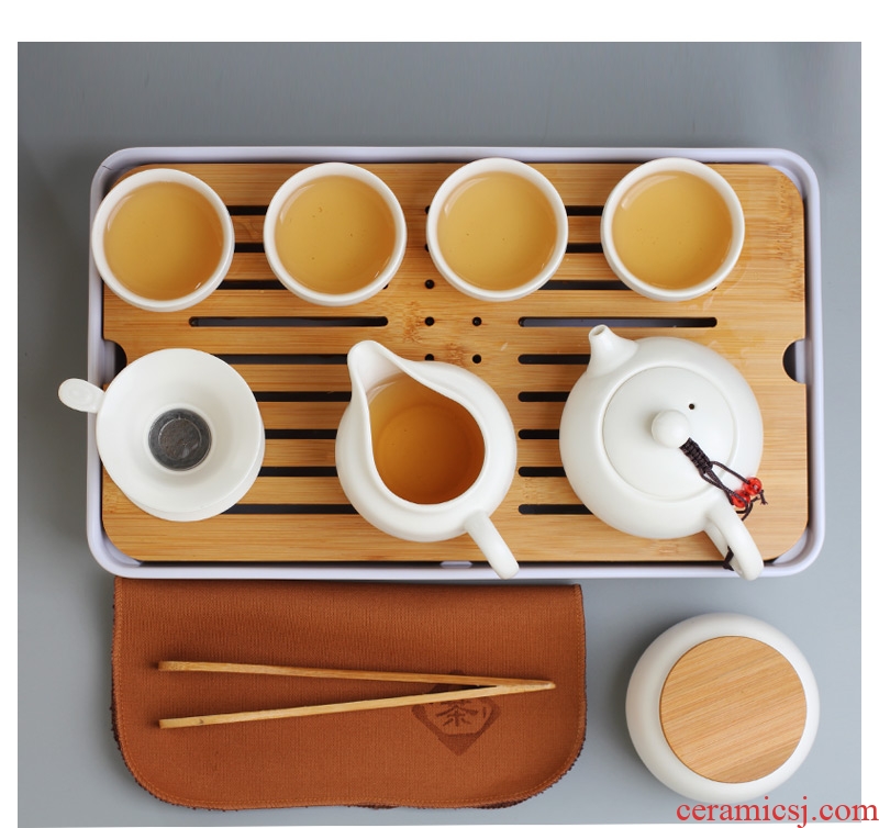 Travel kung fu tea set porcelain crack cup home your up with a pot of 22 man is suing portable bag in ceramics