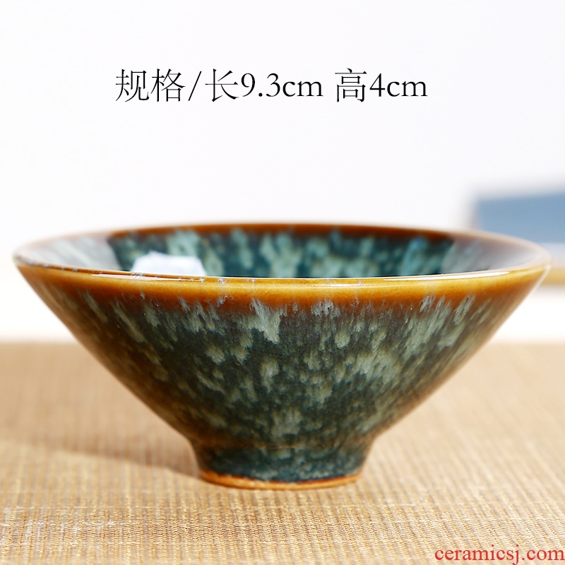 Variable size cup personal master kung fu built sample tea cup single cup red glaze, ceramic small tea bowl