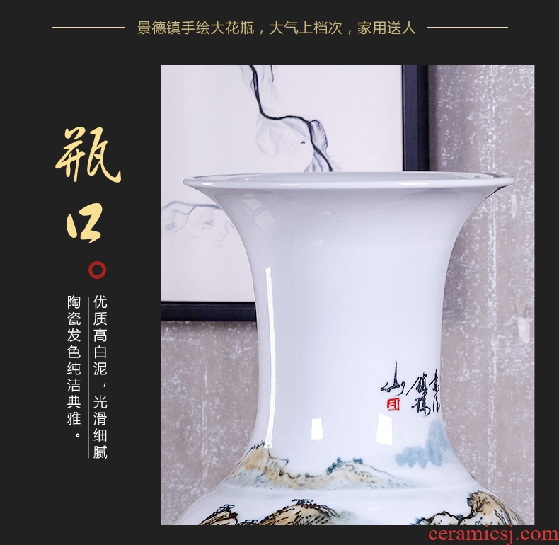 Jingdezhen ceramics carving shadow qdu landing, vases, Chinese style living room TV cabinet home decoration furnishing articles - 605489704833