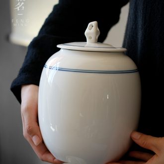 Serve tea dehua white porcelain celadon ceramic tea pot seal pot of tea box large household with cover ordering a kilo