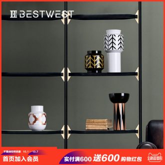 Light luxury furnishing articles ceramic vases, contemporary and contracted home soft decoration sitting room dry flower vase decoration ideas