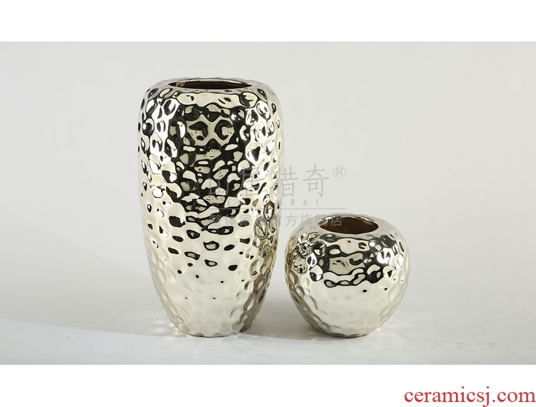 Jingdezhen ceramic vase of large sitting room dry flower decoration flower arranging furnishing articles of Chinese style restoring ancient ways pottery porcelain pot - 571778330810