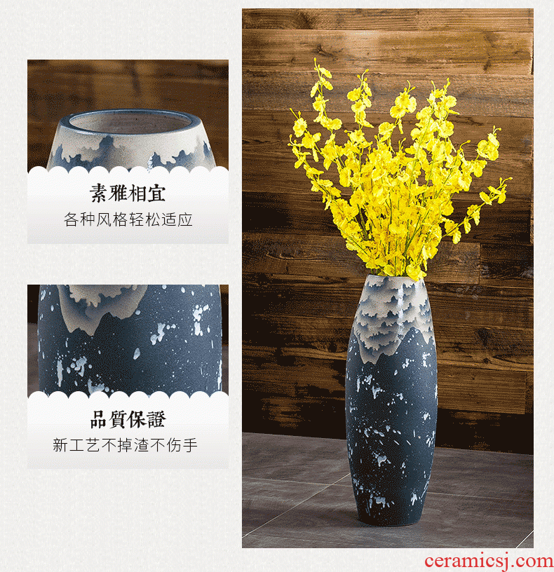 Jingdezhen ceramic vase of large hotel sales department between example club large vases, flower, flower arranging furnishing articles - 585679750087
