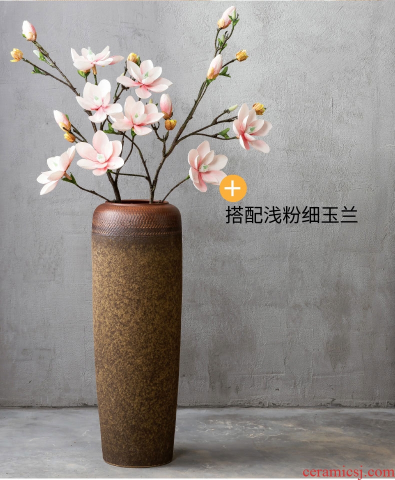 Light DEVY modern key-2 luxury jingdezhen ceramic vase hydroponic furnishing articles new Chinese flower arrangement sitting room hand big vase - 589430562872
