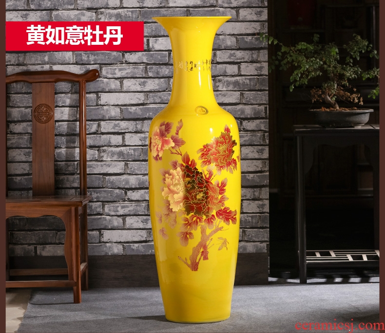 Jingdezhen ceramics vase of large hotel version into Chinese flower arranging sitting room adornment is placed - 584852517329
