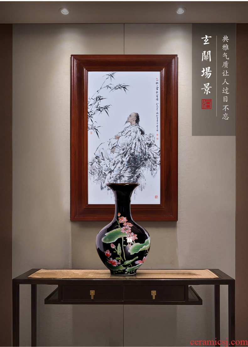 Jingdezhen ceramics vase furnishing articles TV ark dried flower flower arranging the modern Chinese style household sitting room adornment porcelain