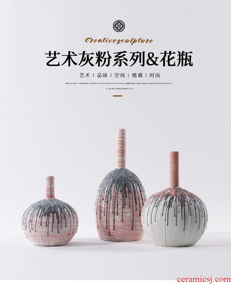 Jingdezhen ceramics large hand - made vase wucai landscape bright future landing stateroom decorative furnishing articles - 600745737802