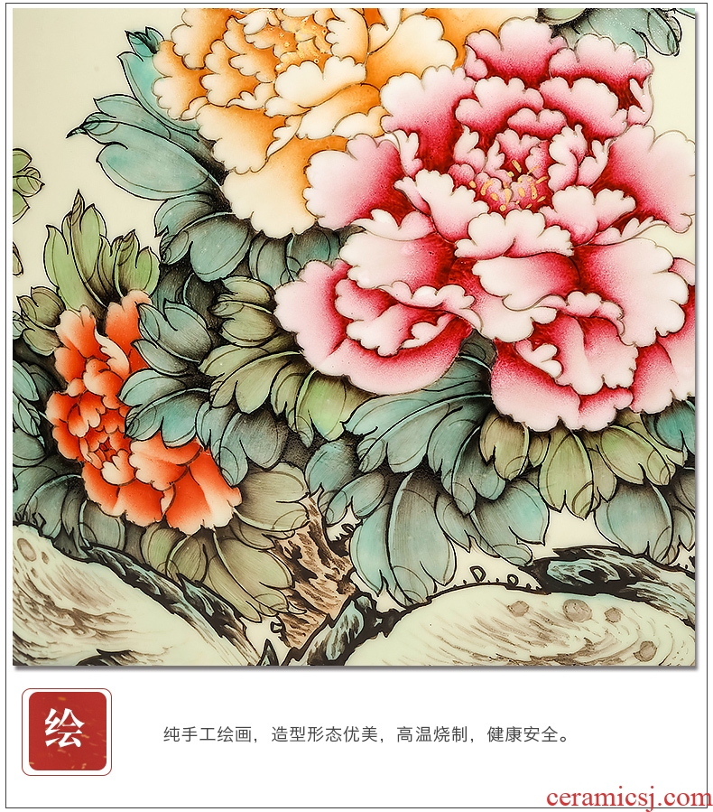 Jingdezhen ceramics powder enamel more fish every year the design of large vases, modern rural household furnishing articles - 603643076229