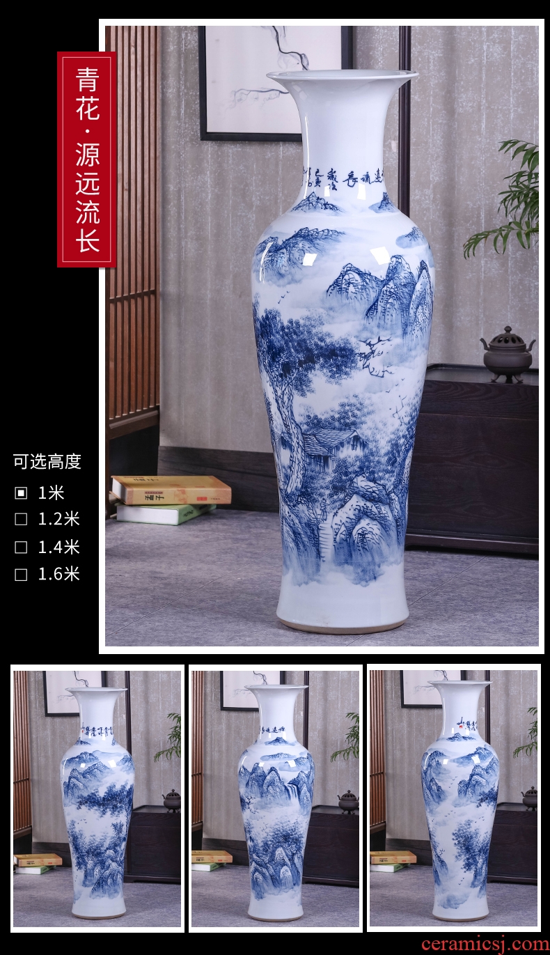 Jingdezhen ceramics carving shadow qdu landing, vases, Chinese style living room TV cabinet home decoration furnishing articles - 605489704833