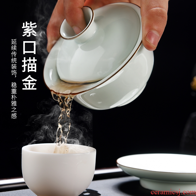 Beauty cabinet without air hole, double the not hot tureen heat insulation bowl cups tea household ceramics kung fu tea cup