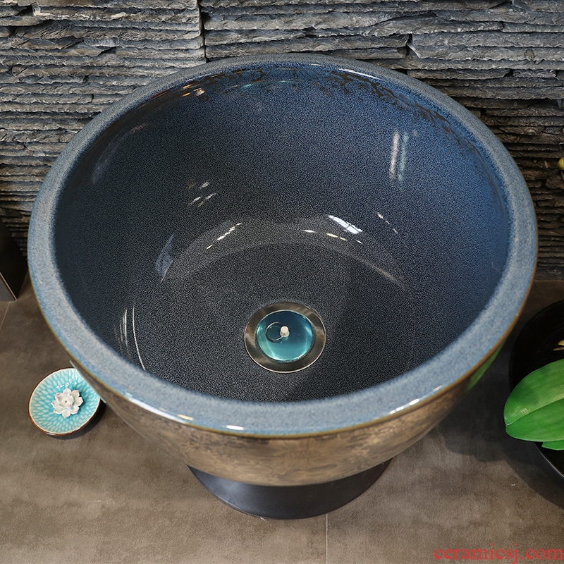 Small ceramic balcony POTS to wash the mop pool pool toilet basin home floor mop pool mop mop pool