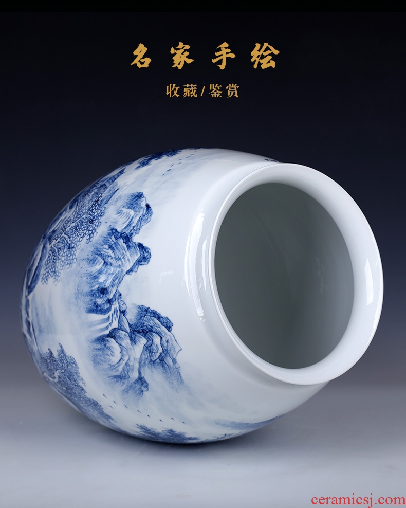 Jingdezhen ceramics hand - made pastel the ancient philosophers figure straight I sitting room of large vase furnishing articles opening gifts - 601190407820