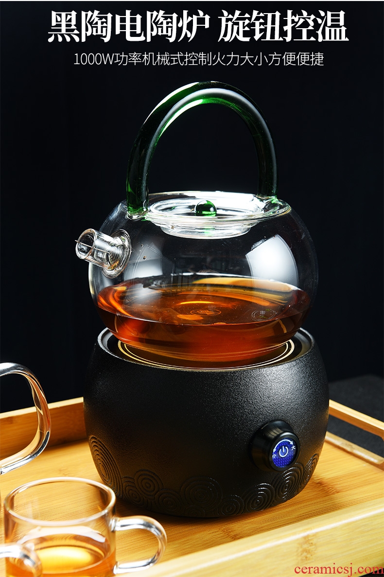 & old grid electricity TaoLu small tea stove pot boil water glass ceramic pot boiling tea stove of black tea