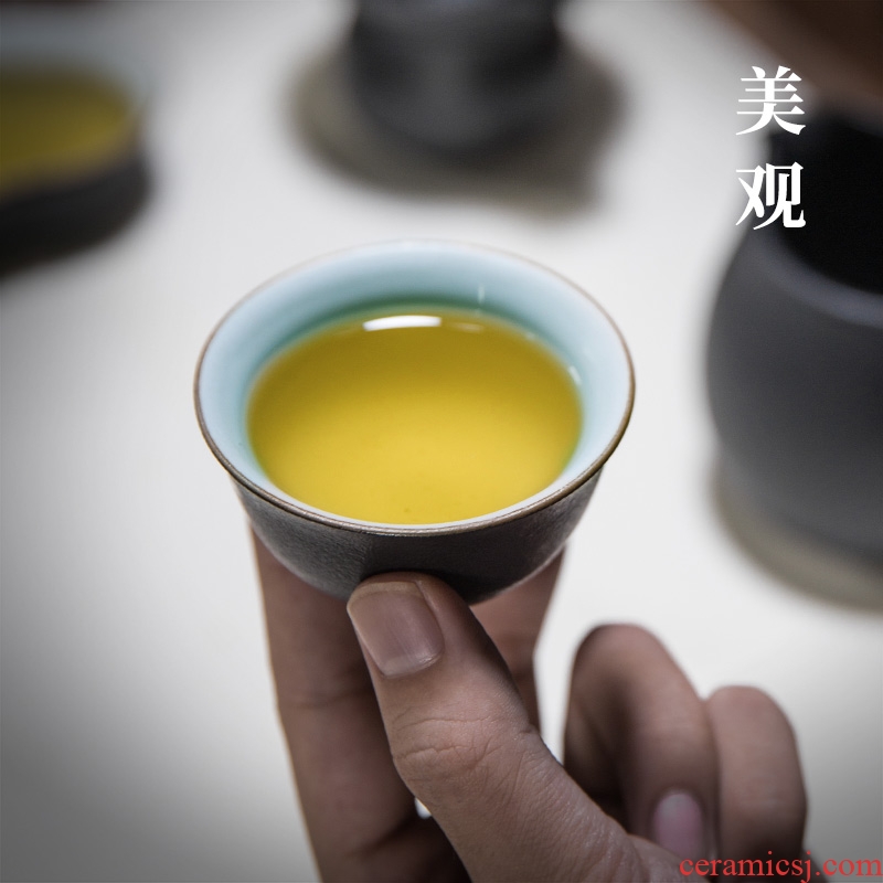 Ceramic cups and hall kung fu tea tasted cup master cup contracted tea cup pure manual small sample tea cup