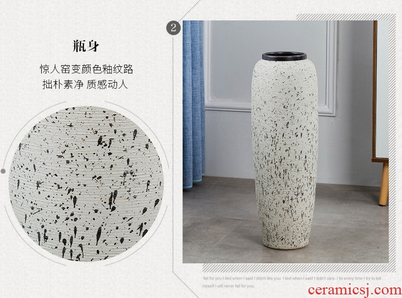 American Chinese drawing modern household ceramic vase restaurant sample room sitting room of large vases, furnishing articles - 588161472215