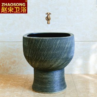 Ceramic household balcony retro mop pool toilet basin to wash the mop floor mop pool square mop pool