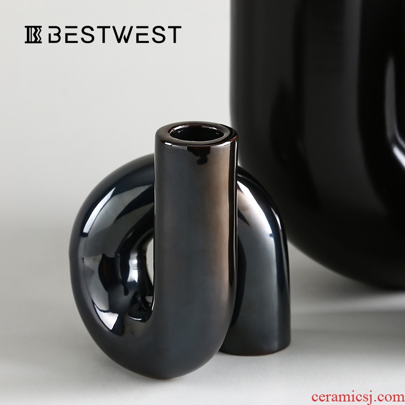BEST WEST light key-2 luxury furnishing articles between example sitting room desktop soft adornment porcelain ceramic vase decoration ideas